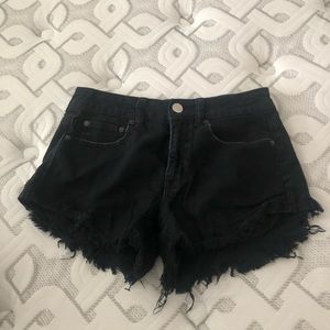 Distressed Jean Shorts